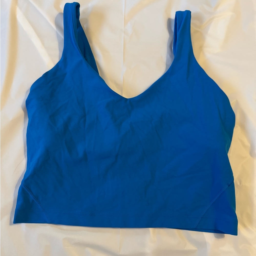 Lululemon Vibrant Blue Sleeveless bra Top